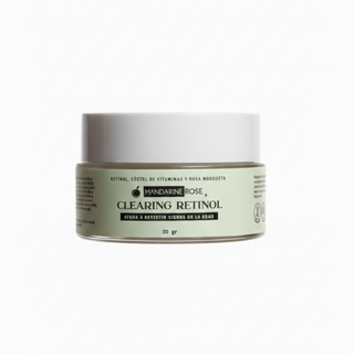 Crema nocturna de retinol con rosa mosqueta