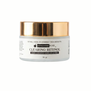 Crema nocturna de retinol con rosa mosqueta