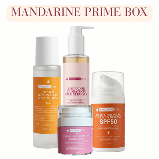 Mandarine Prime Box | Rutina Estratégica 4 Pasos | Todo tipo de piel