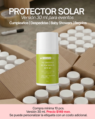 Protector Solar | Para Regalos o Eventos | Mín 10 piezas