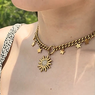 Collar Sol y Estrellas
